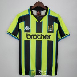 Camiseta Manchester City Retro Segunda Equipación 1998/1999