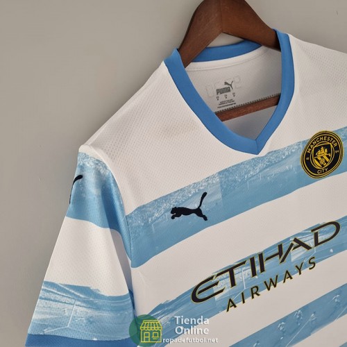 Camiseta Manchester City Training Azul II 2022/2023