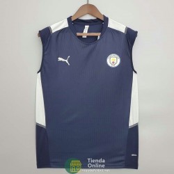 Camiseta Manchester City Vest Training Royal Azul 2021/2022