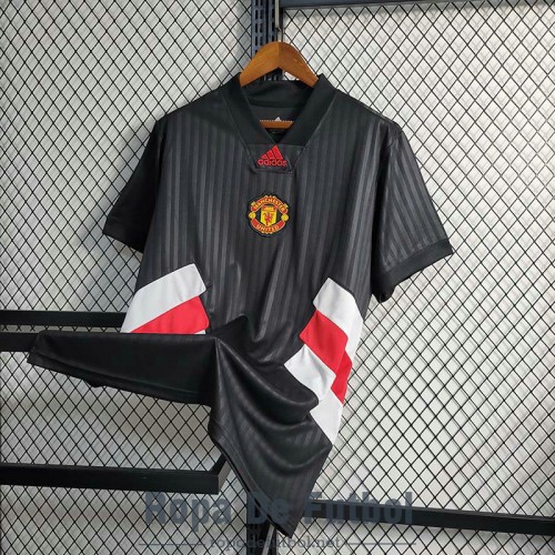 Camiseta Manchester United Negro I 2023/2024