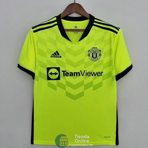 Camiseta Manchester United Fluorescent Verde 2022/2023