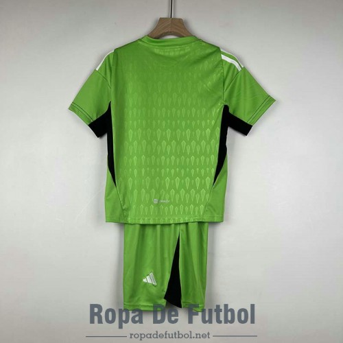 Camiseta Manchester United Ninos Portero Green 2023/2024