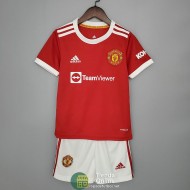 Camiseta Manchester United Niños Primera Equipación 2021/2022