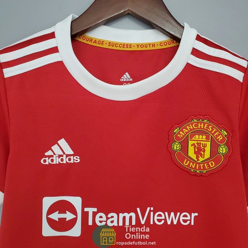 Camiseta Manchester United Niños Primera Equipación 2021/2022