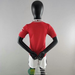 Camiseta Manchester United Niños Primera Equipación 2022/2023