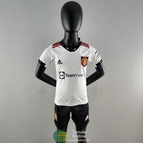 Camiseta Manchester United Niños Segunda Equipación 2022/2023