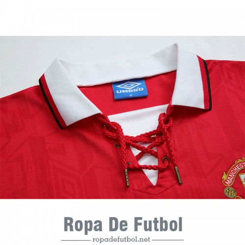 Camiseta Manchester United Retro Primera Equipación 1992/1993