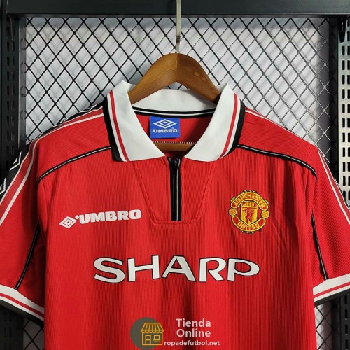 Camiseta Manchester United Retro Primera Equipación 1998/1999