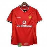 Camiseta Manchester United Retro Primera Equipación 2000/2001