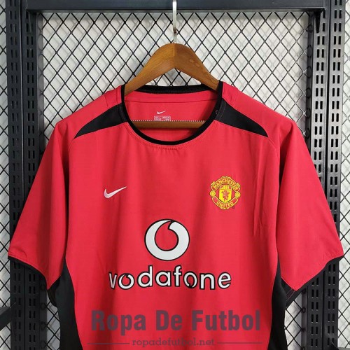 Camiseta Manchester United Retro Primera Equipación 2002/2004