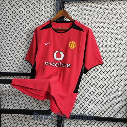 Camiseta Manchester United Retro Primera Equipación 2002/2004