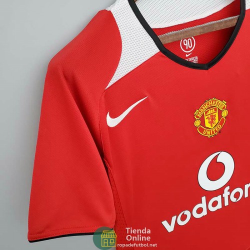 Camiseta Manchester United Retro Primera Equipación 2004/2006