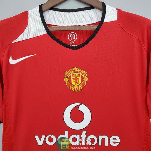 Camiseta Manchester United Retro Primera Equipación 2004/2006