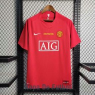 Camiseta Manchester United Retro Primera Equipación 2007/2008