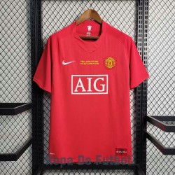 Camiseta Manchester United Retro Primera Equipación 2007/2008