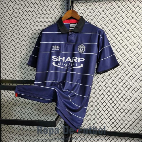 Camiseta Manchester United Retro Segunda Equipación 1999/2000