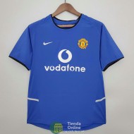 Camiseta Manchester United Retro Segunda Equipación 2002/2004