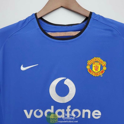 Camiseta Manchester United Retro Segunda Equipación 2002/2004