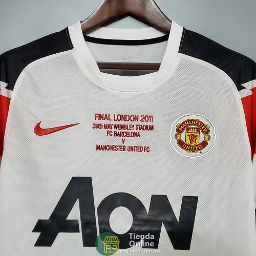 Camiseta Manchester United Retro Segunda Equipación 2010/2011