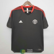 Camiseta Manchester United Training Negro III 2021/2022