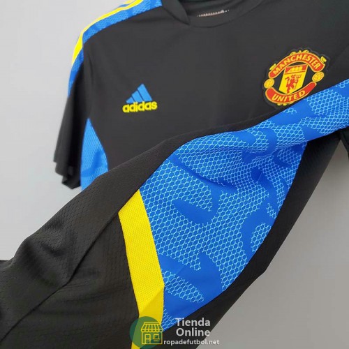 Camiseta Manchester United Training Negro IV 2021/2022