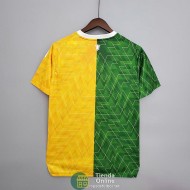 Camiseta Manchester United Training Verde Amarillo II 2021/2022