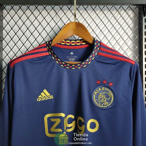 Camiseta Manga Larga Ajax Segunda Equipación 2022/2023