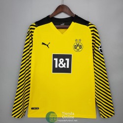 Camiseta Manga Larga Borussia Dortmund Primera Equipación 2021/2022