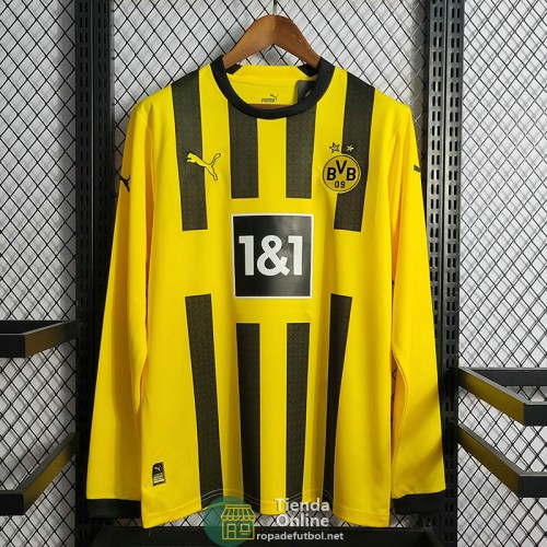 Camiseta Manga Larga Borussia Dortmund Primera Equipacion 2022/2023