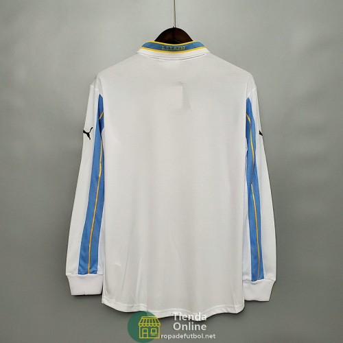 Camiseta Manga Larga Lazio Retro Segunda Equipación 2000/2001