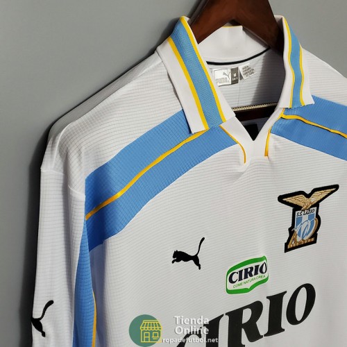 Camiseta Manga Larga Lazio Retro Segunda Equipación 2000/2001