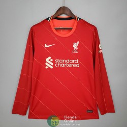 Camiseta Manga Larga Liverpool Primera Equipación 2021/2022