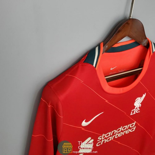 Camiseta Manga Larga Liverpool Primera Equipación 2021/2022