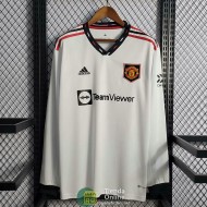 Camiseta Manga Larga Manchester United Segunda Equipación 2022/2023