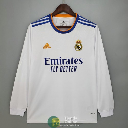 Camiseta Manga Larga Real Madrid Primera Equipación 2021/2022