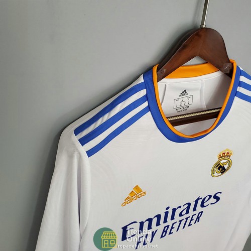 Camiseta Manga Larga Real Madrid Primera Equipación 2021/2022