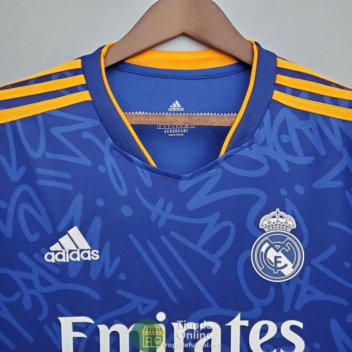 Camiseta Manga Larga Real Madrid Segunda Equipación 2021/2022