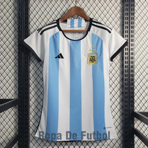 Camiseta Mujer Argentina 3 Star Primera Equipación 2022/2023