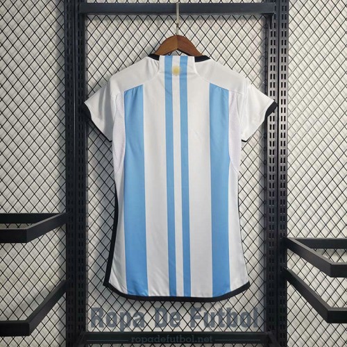 Camiseta Mujer Argentina 3 Star Primera Equipación 2022/2023