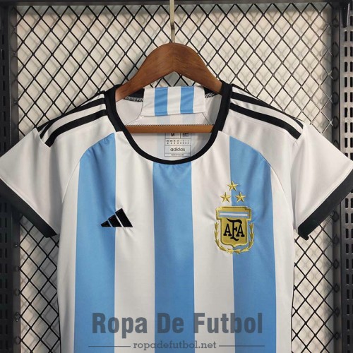 Camiseta Mujer Argentina 3 Star Primera Equipación 2022/2023