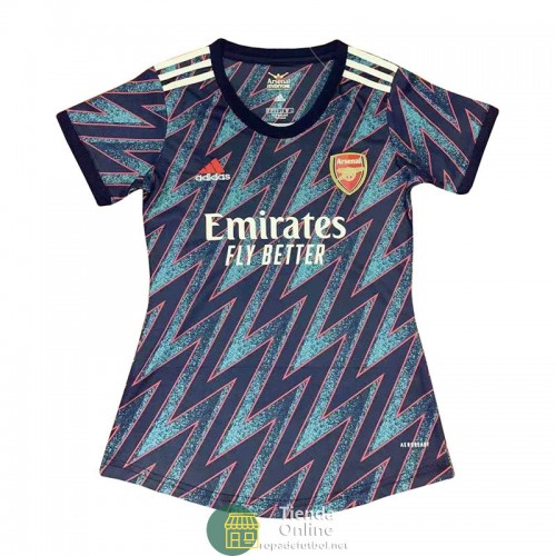 Camiseta Mujer Arsenal Tercera Equipación 2021/2022