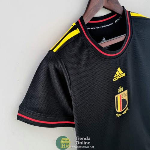 Camiseta Mujer Belgica Negro I 2022/2023