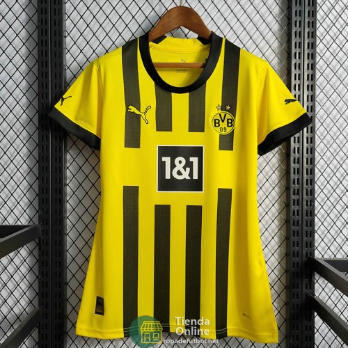 Camiseta Mujer Borussia Dortmund Primera Equipación 2022/2023