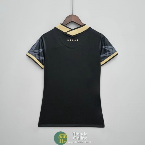 Camiseta Mujer Brasil Negro II 2022/2023