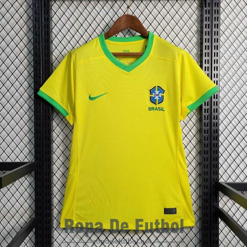 Camiseta Mujer Brasil Primera Equipacion 2023/2024