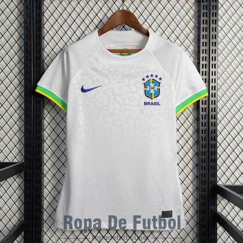 Camiseta Mujer Brasil White VI 2022/2023