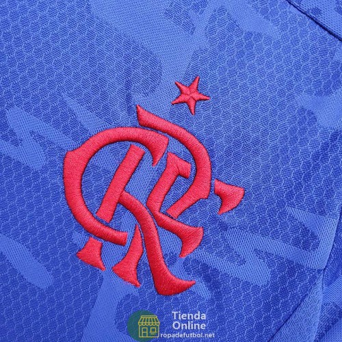 Camiseta Mujer Flamengo Pride Azul 2021/2022