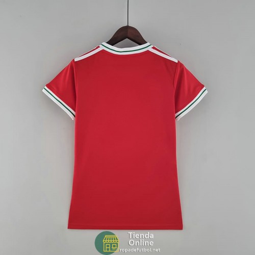 Camiseta Mujer Gales Rojo I 2022/2023