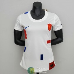 Camiseta Mujer Holanda Segunda Equipación 2022/2023