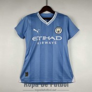 Camiseta Mujer Manchester City Primera Equipacion 2023/2024